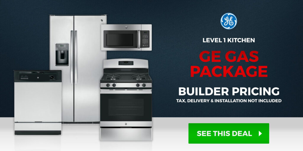 4 piece Gas Kitchen Appliance Package Featuring GE Appliances Kitchen 