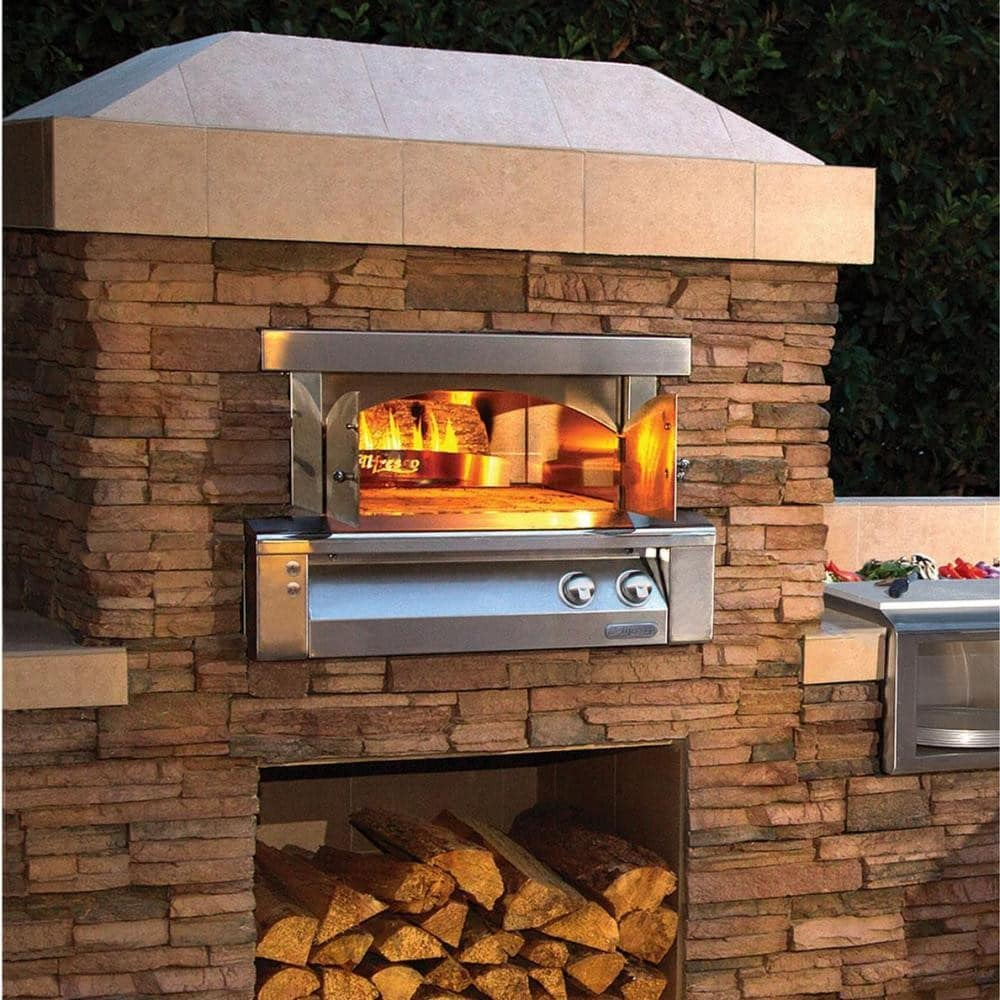 Alfresco AXEPZABING 30 Inch Pizza Oven For Built In Installation With 