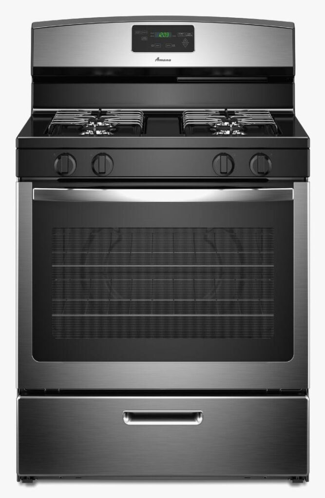 Amana AGR5330BAS 30 Inch Gas Freestanding Range With Sealed Burner 