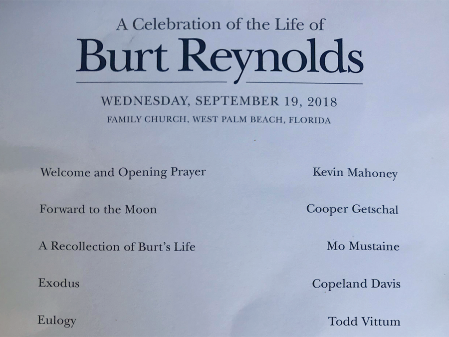 Burt Reynolds Remembered At Funeral In West Palm Beach Wptv
