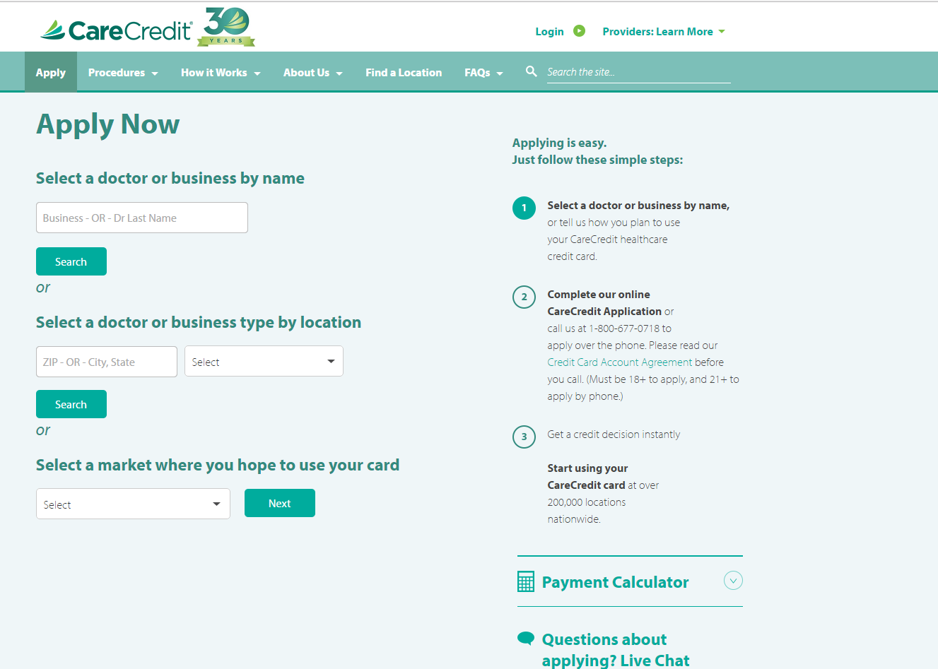 CareCredit Credit Card Online Application