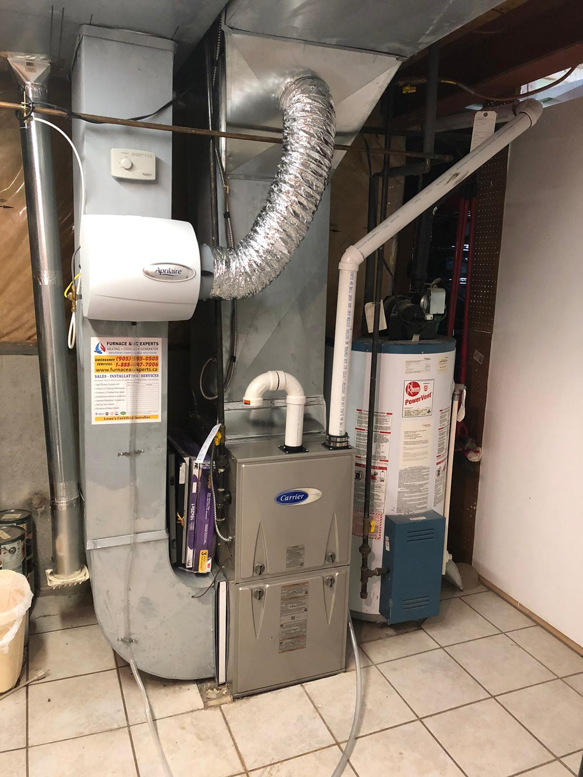 Carrier furnace install Furnace AC Experts Heating Cooling