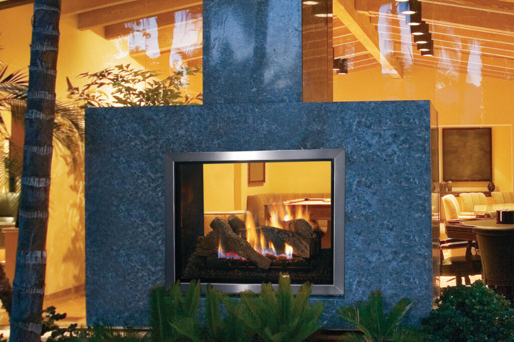 Double Duty Lennox Montebello Indoor Outdoor Gas Fireplace Remodeling