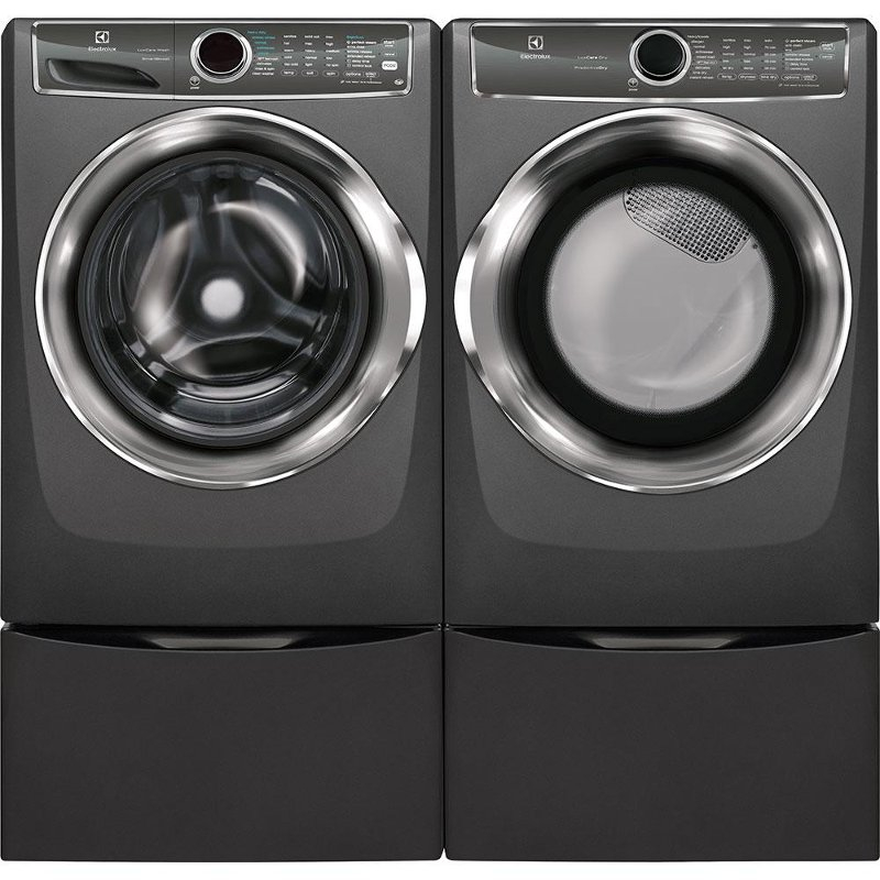 Electrolux Front Load Washer And Dryer Set Titanium Gas RC Willey 