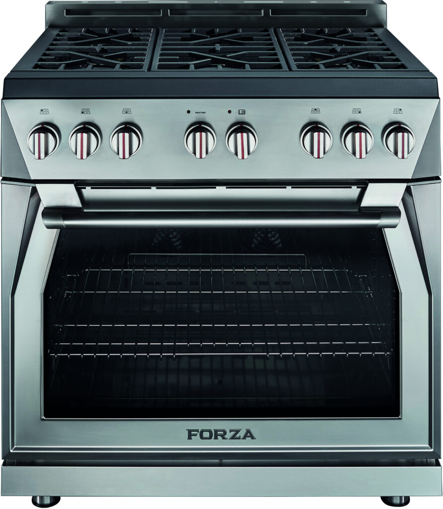 Forza FR366GN 36 Inch Pro Style Freestanding Gas Range With 6 Sealed 