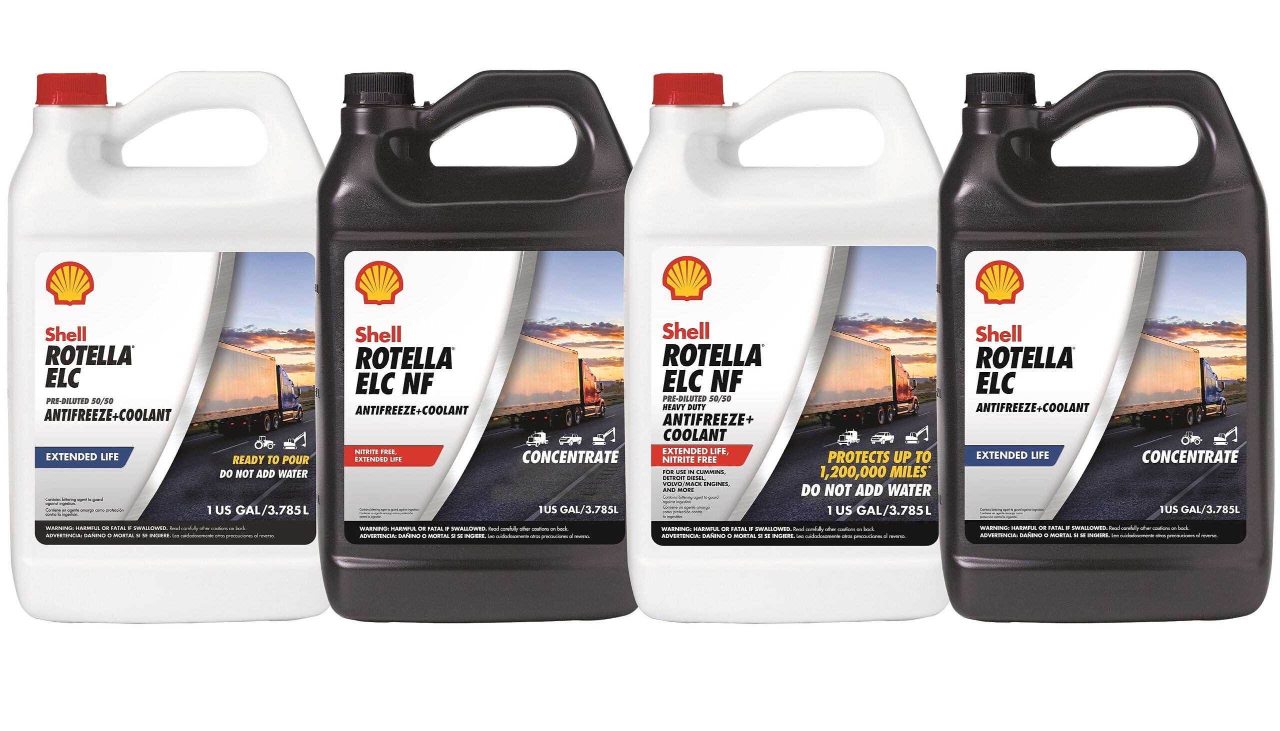 Heavy Duty Antifreeze ELC Coolant Shell Rotella Shell ROTELLA 