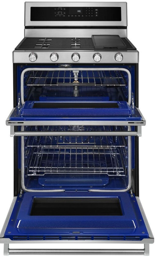 KFGD500ESS KitchenAid 6 0 Cu Ft 30 Gas 5 Burner Double Oven 