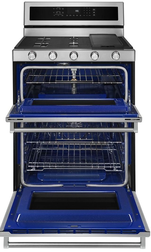 KFGD500ESS KitchenAid 6 0 Cu Ft 30 Gas 5 Burner Double Oven 