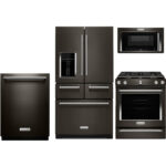 KitchenAid 4 Piece Kitchen Appliance Package With 5 8 Cu Ft Gas Range