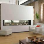 Modern See Through Gas Fireplaces Flare Fireplaces