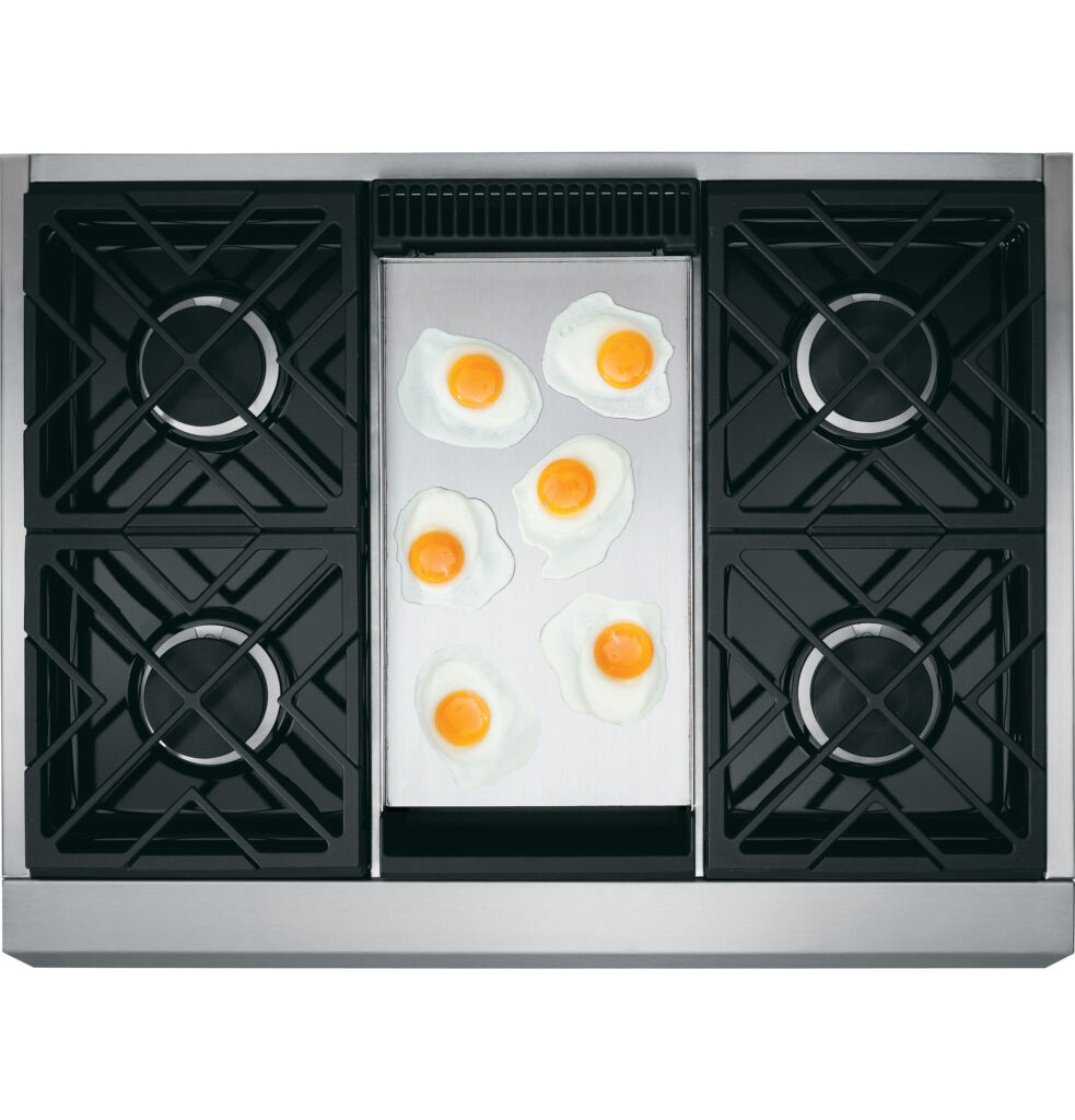 Monogram 36 Professional Gas Rangetop With 4 Burners And Griddle 