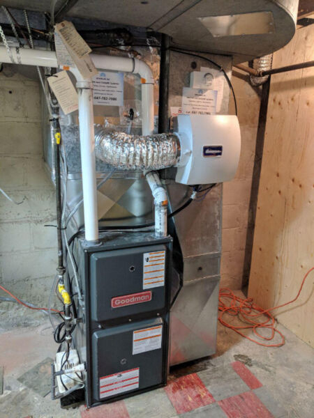 New High Efficiency Gas Furnace Installed 1599 Heating Ventilation 