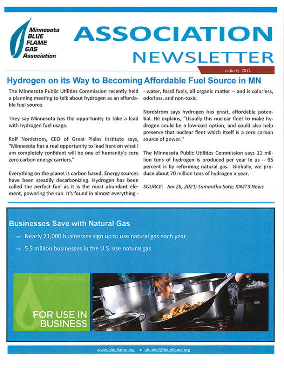 Newsletter Minnesota Blue Flame Gas Association