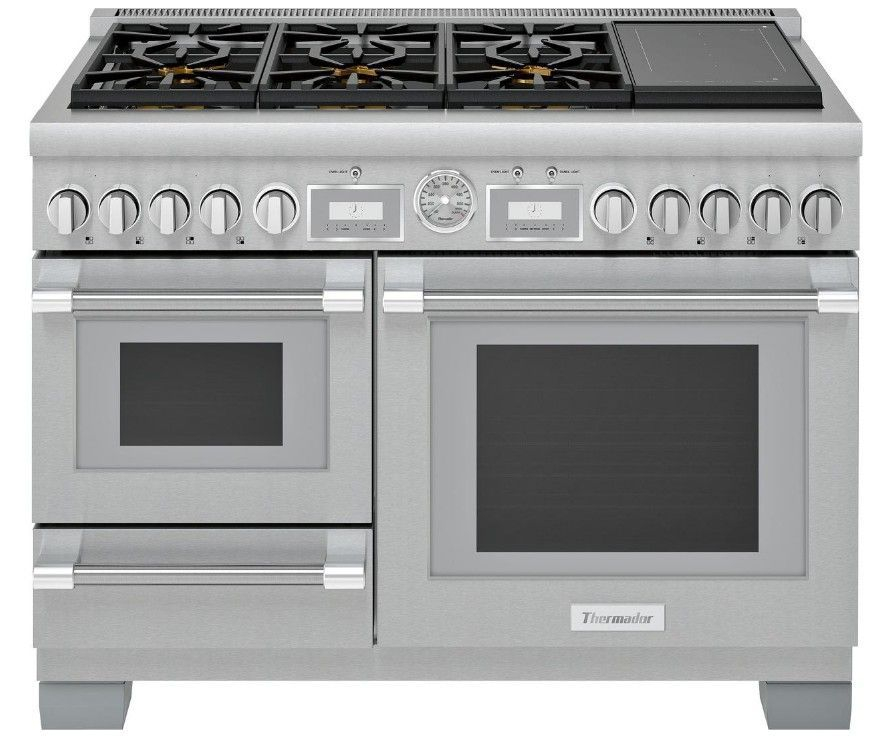 PRD48WISGU Thermador 48 Pro Grand Commercial Depth Dual Fuel Range 