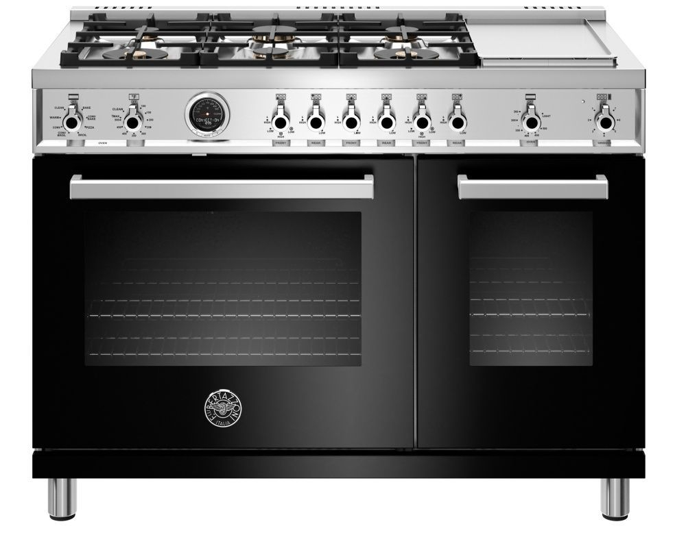 PROF486DFSNET Bertazzoni 48 Professional Series Free Standing 6 Burner 