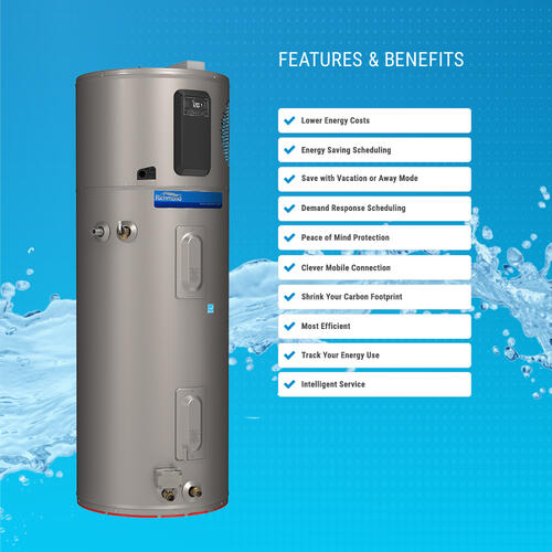 Richmond 65 Gallon Hybrid Smart Electric Water Heater With Leakguard 