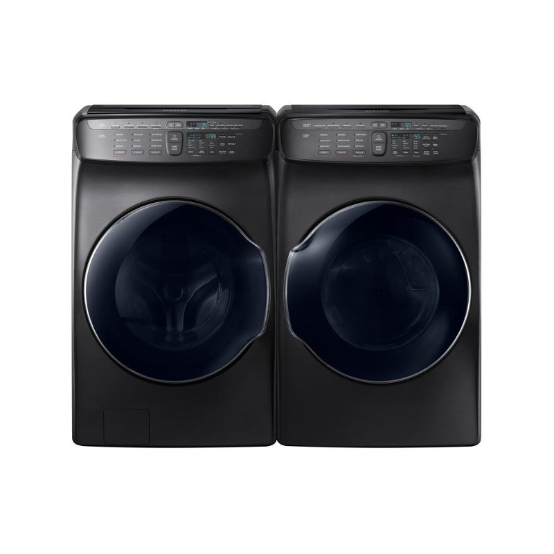 Samsung Front Load Washer And Dryer Set Black Stainless Steel 