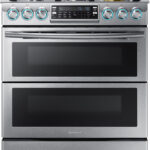 Samsung NX58K9850SS 30 Inch Flex Duo Slide In Gas Range With Dual