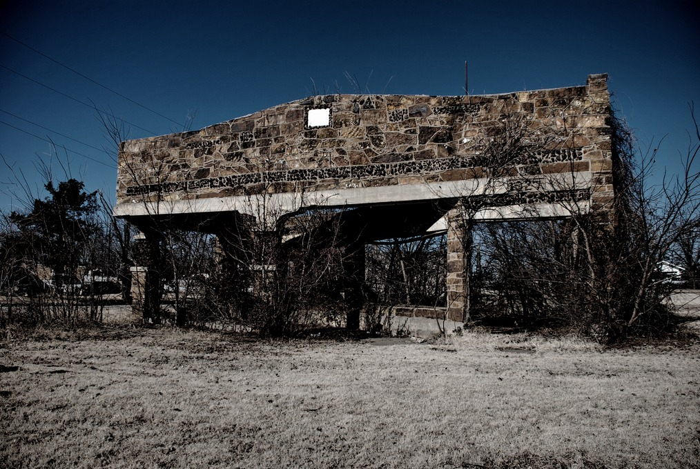 Shamrock OK Old Gas Station 1927 Photo Picture Image Oklahoma 