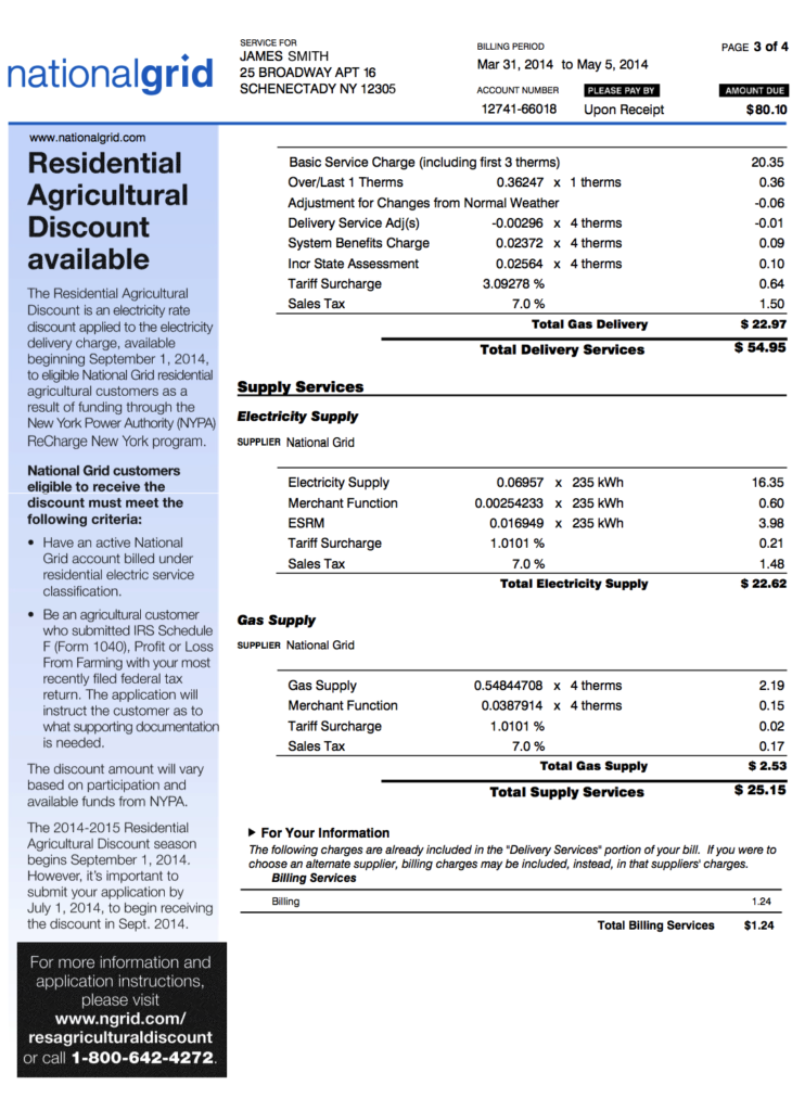 Understanding Your National Grid Bill In New York State CallMePower 