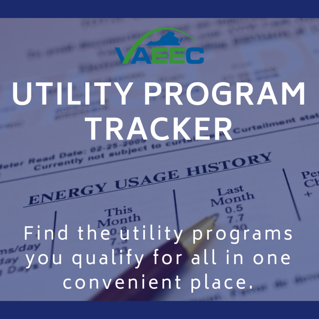 Utility Program Tracker Virginia Energy Efficiency Council