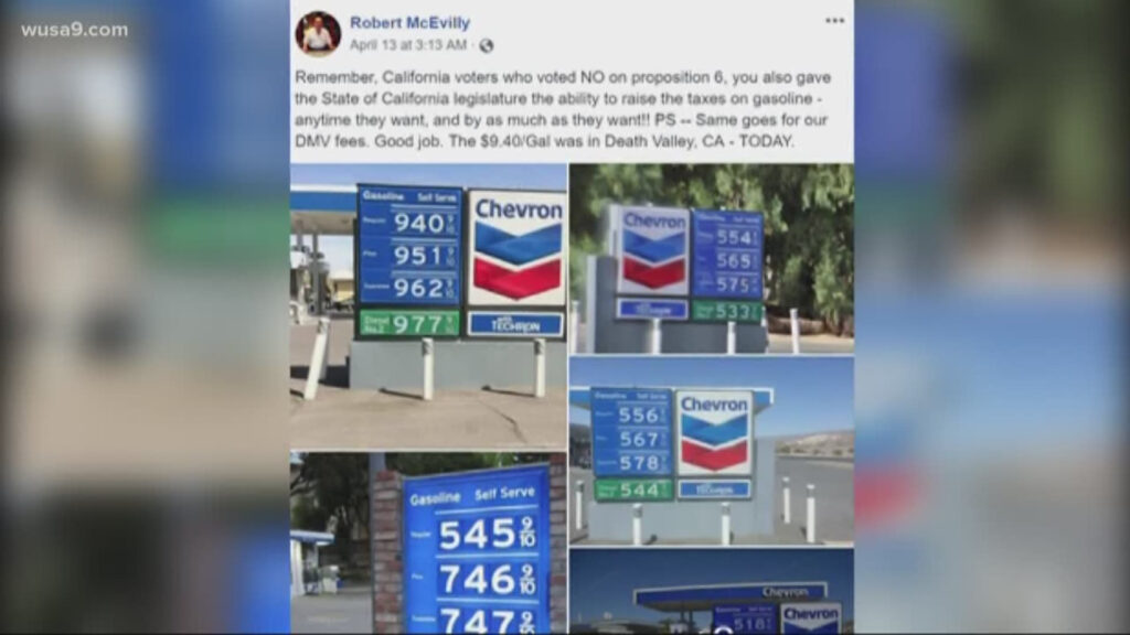 VERIFY No Gas Didn t Sell For 9 40 Per Gallon In California Wusa9