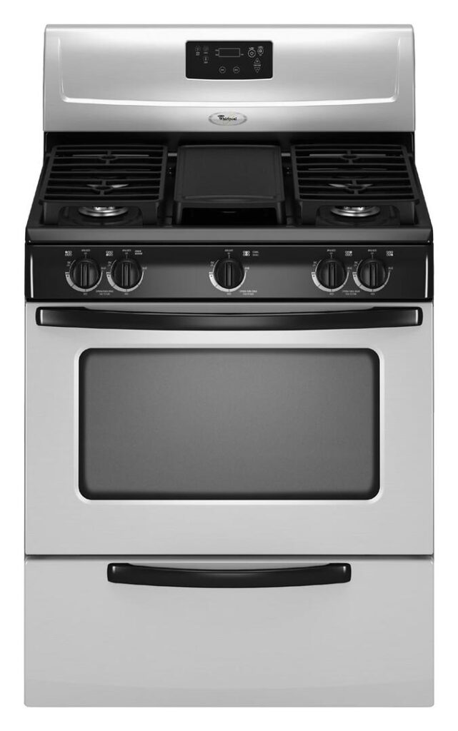 Whirlpool WFG231LVS 30 Inch Gas Freestanding Range With Sealed Burner 