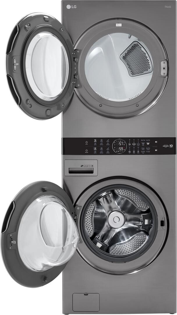 WKG101HVA LG 27 Smart Gas WashTower With 4 5 Cu Ft Washer And 7 4 Cu 