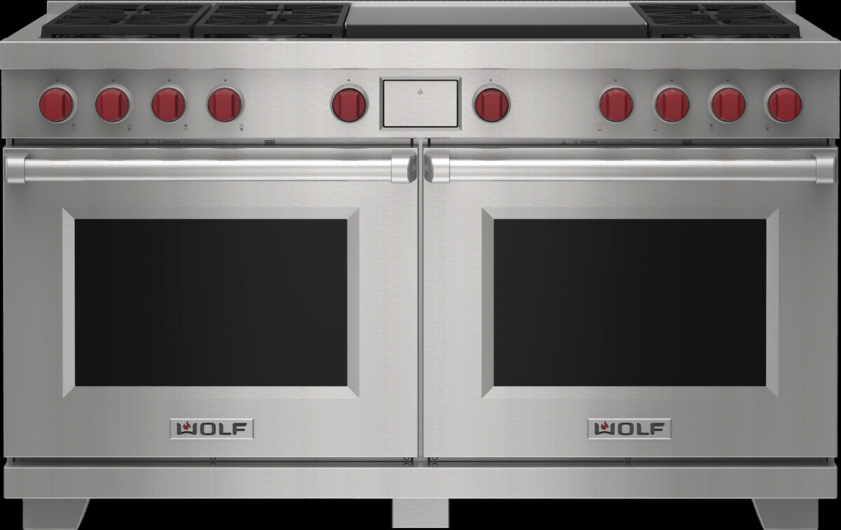 Wolf DF60650DGSP 60 Inch Freestanding Dual Fuel Smart Range With 6 Dual 