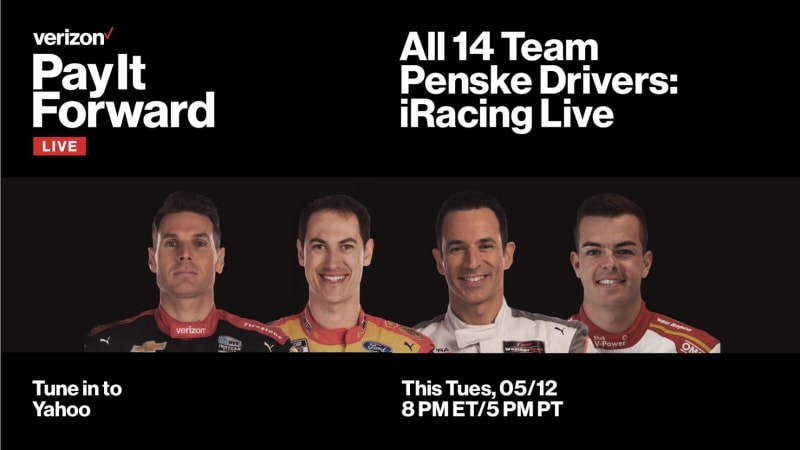 14 Team Penske Drivers To Race For Verizon Pay It Forward Live 