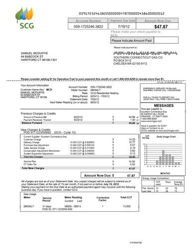 Address For Southern California Gas Company PAYMENA