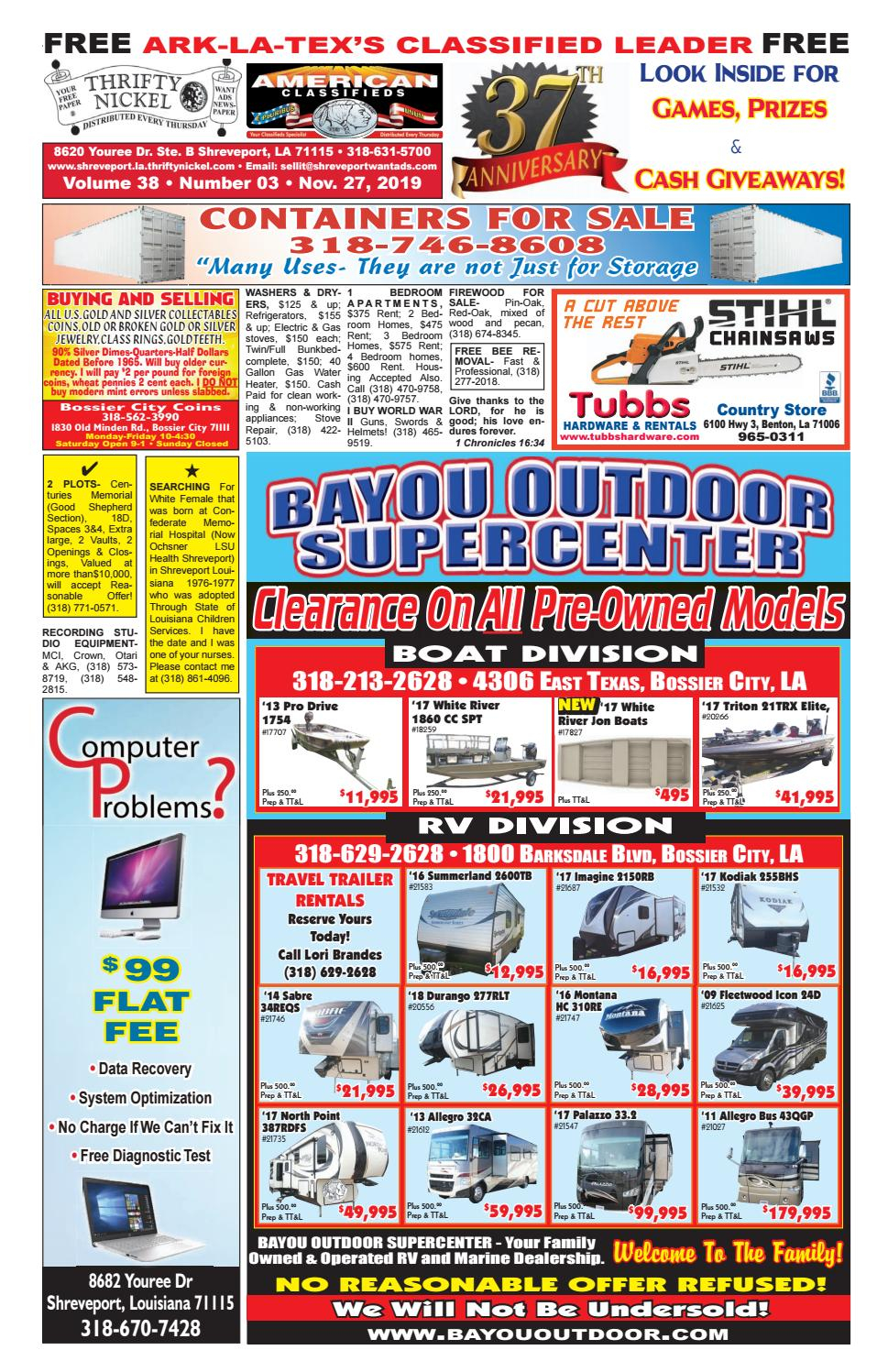 American Classifieds Shreveport La November 27 2019 By Shreveport 