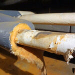 Fiberglass Pipe Insulation On Asbestos Asbestorama Flickr