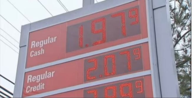 Gas Prices Fall Below 2 Per Gallon In New Jersey Yeah Gas Prices 