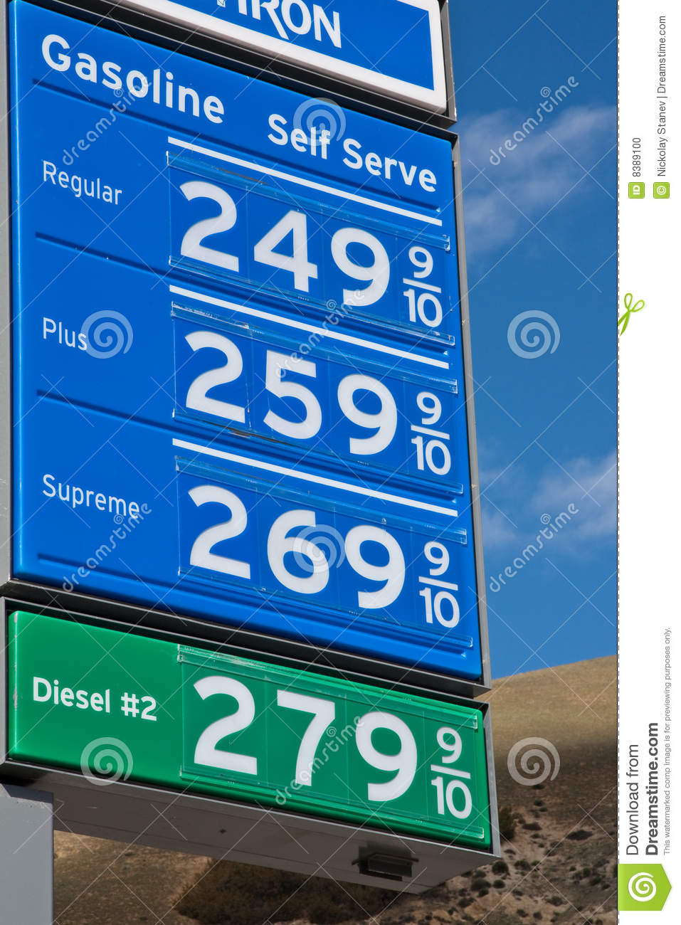 Gas Prices In California Stock Photo Image Of Transportation 8389100