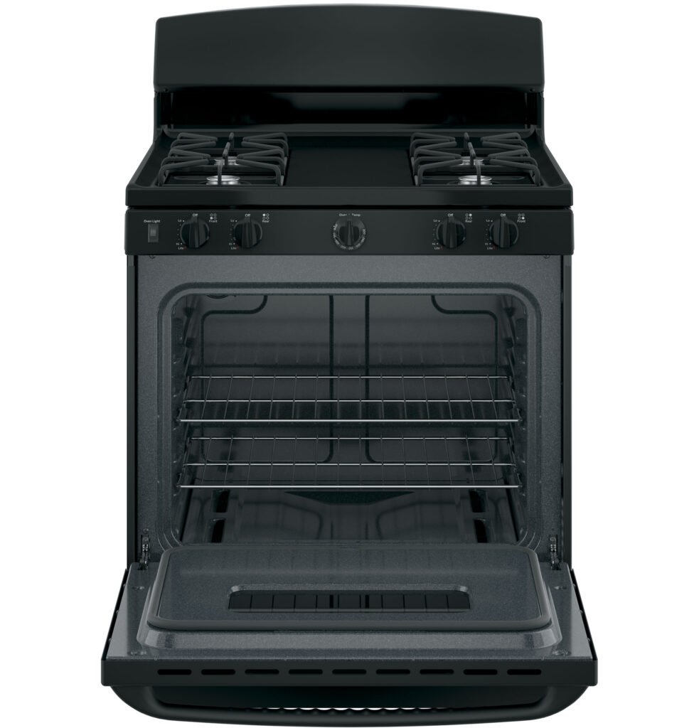 GE 30 Free Standing Gas Range JGBS10DEKBB GE Appliances