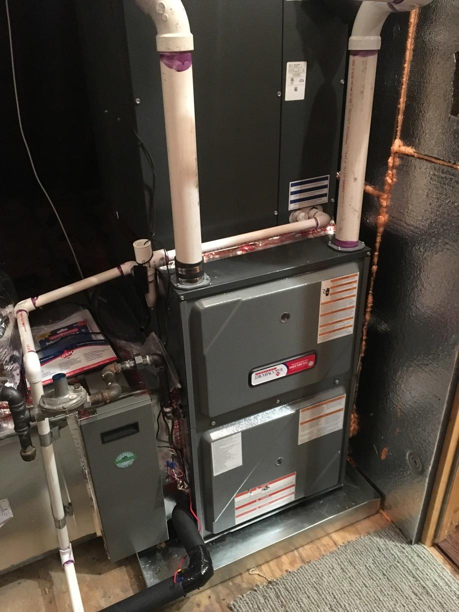 GSM Services Before After Photo Set Gas Furnace Replacement In Gastonia