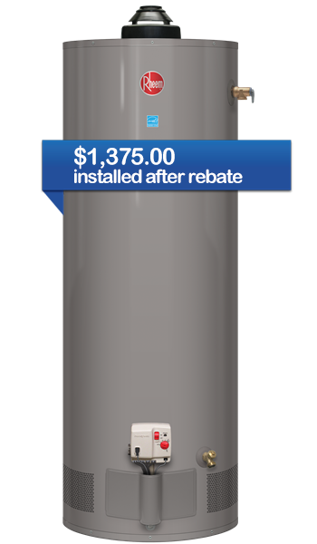 Hot water tank rebate Knowles Gas Company Victoria BC