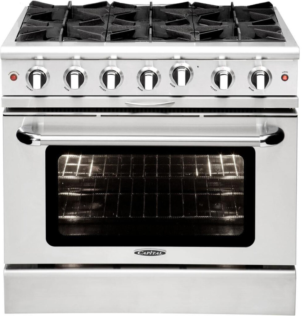 MCOR366N Capital 36 Culinarian Series Manual Clean Range With 6 Open 