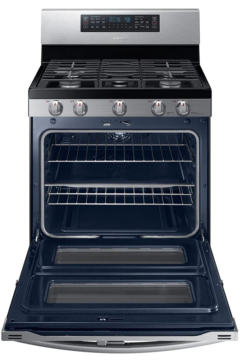 NX58M6850SS Samsung 30 Flex Duo 5 8 Cu Ft Freestanding Gas Range 