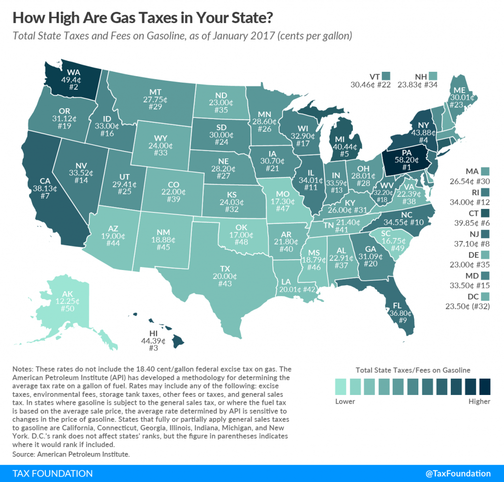 REPORT Drivers Taxed More Than 43 Cents Per Gallon At The Pump In New 