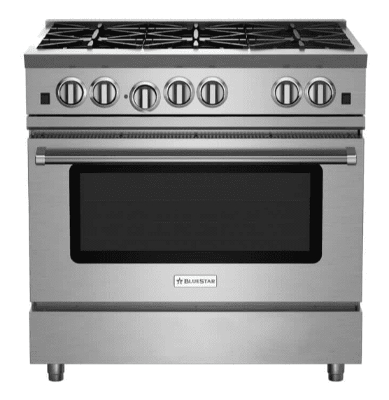 RNB366BV2 BlueStar 36 Freestanding Natural Gas Range 6 Burners 