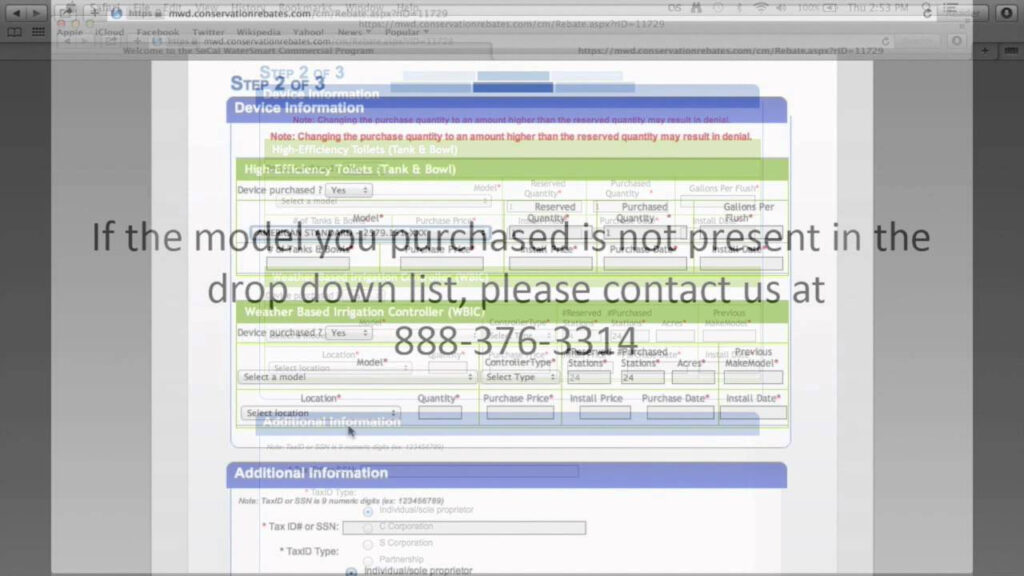 SoCal WaterSmart Rebate Application Tutorial YouTube