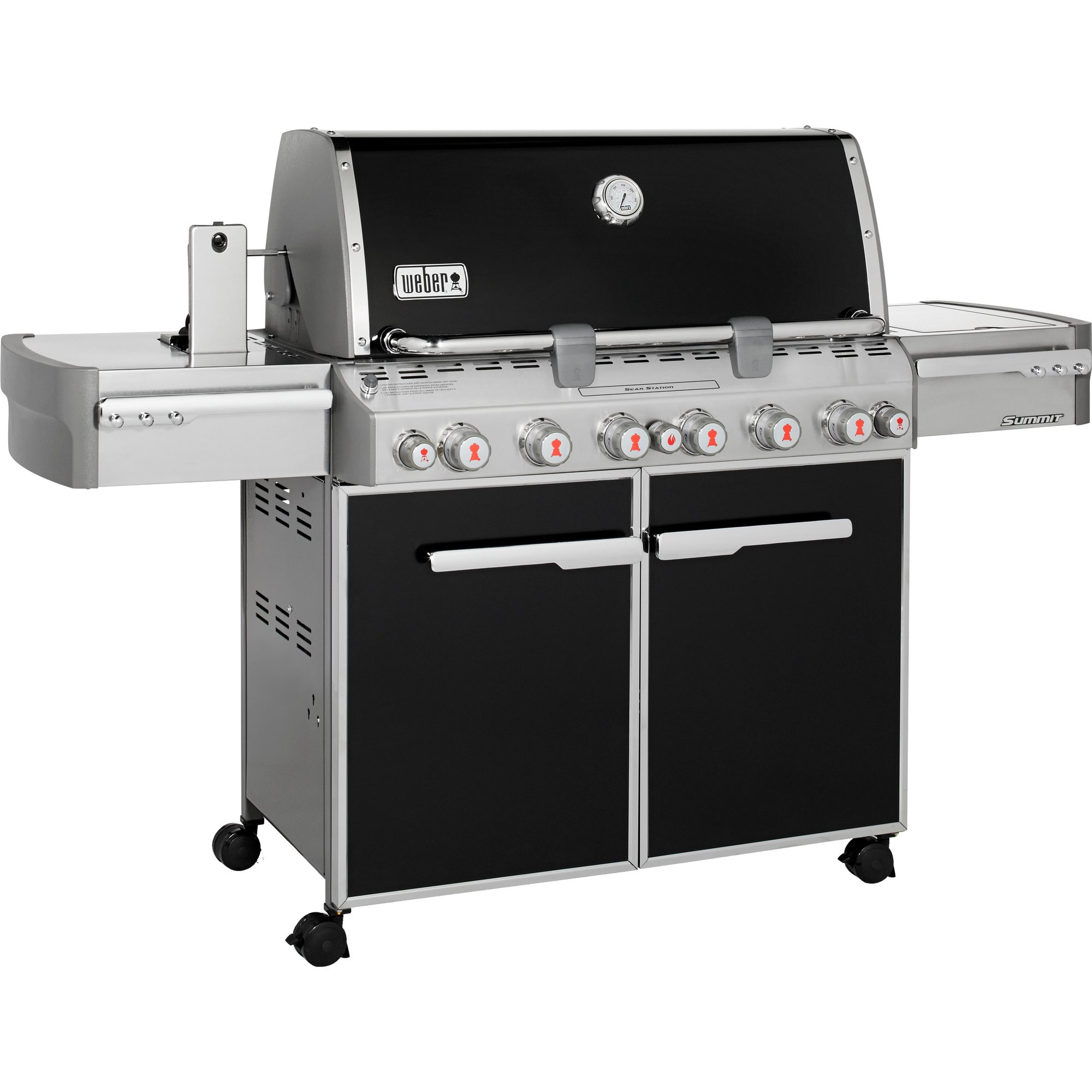 Summit E 670 Gasgrill Fra Weber Med Hele 6 Br ndere I Rustfrit St l