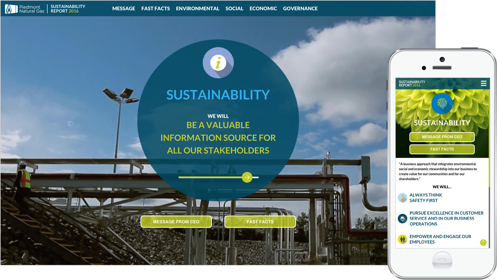 Sustainability Report Goes Digital At Piedmont Natural Gas 