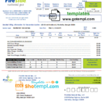USA California FireSide Natural Gas Utility Bill Template In Word