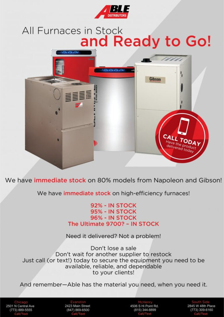 We Have Furnaces Able Distributors