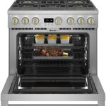 ZDP366NTSS Monogram 36 Dual Fuel Professional Range With 6 Burners