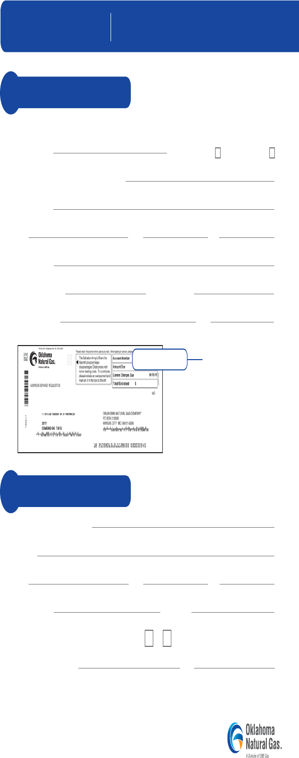 Fill Free Fillable Form 1 REBATE APPLICATION OKLAHOMA NATURAL GAS 