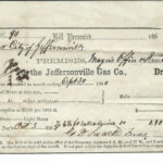 1860 Jeffersonville Gas Company Bill IN Indiana Jeffersonville Gas
